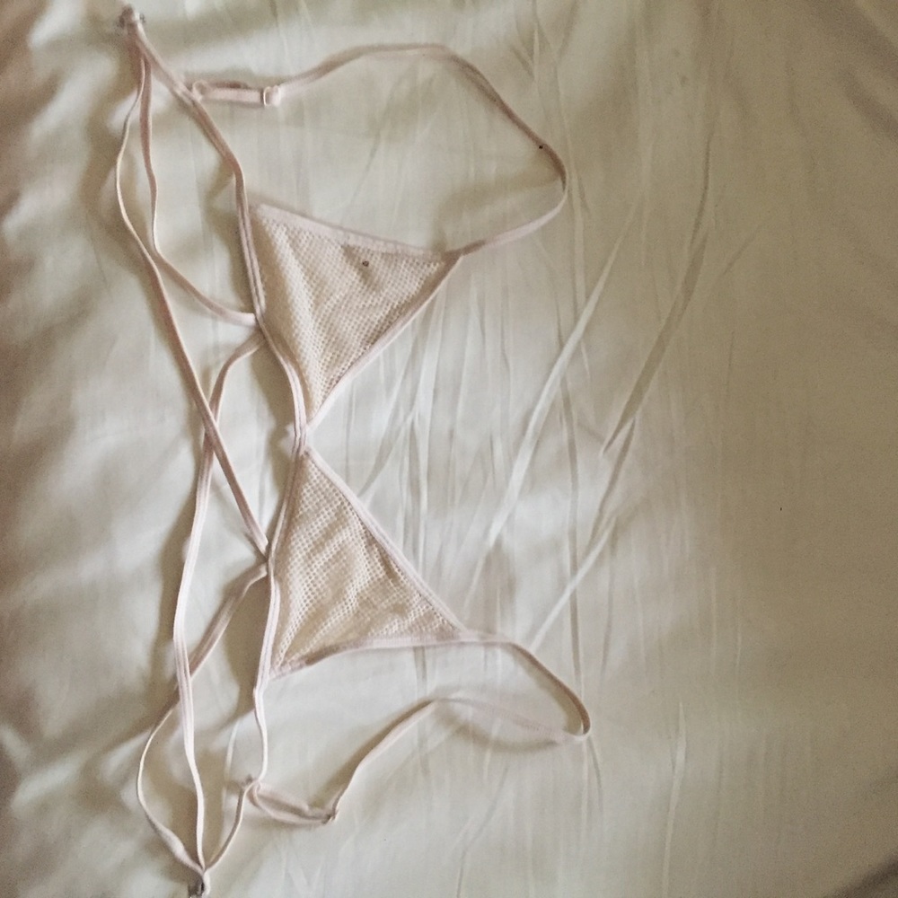 Cross front Mesh Bralette